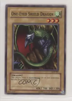 One-Eyed Shield Dragon YuGiOh Legend of Blue Eyes White #LOB-087 2002 - Image 1