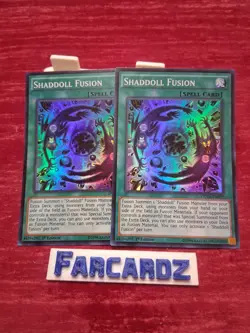 Yugioh!-(x2)-Shaddoll Fusion-Super Rare-duea-en059-1st Ed-(LP/NM) - Image 1