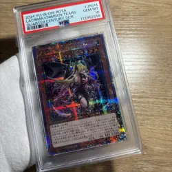 PSA10 Yugioh ROTA-JP014 Lacrima the Crimson Tears Quarter Century Secret Rare - Image 2