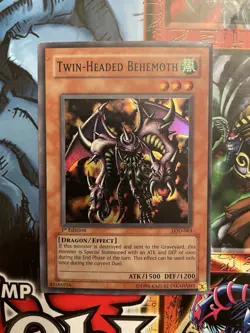 Twin-Headed Behemoth LOD-063 Legacy of Darkness - Yugioh - 1st Ed - MP - Image 1