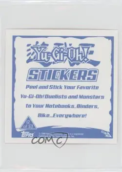 Dark Magician Topps YuGiOh Sticker Collection #12 2002 - Image 2
