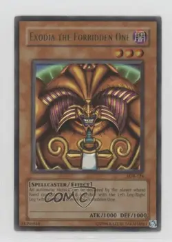 Exodia the Forbidden One YuGiOh Legend of Blue Eyes White Dragon #LOB-124 2002 - Image 1
