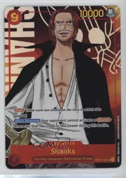 2022 One Piece Card Game: Romance Dawn OP01 SEC (Alt Art) Shanks #OP01-120 - Image 1