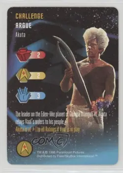 1996 Star Trek - The Card Game Challenge Akuta - Image 1