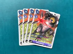 Ghoulmon BT14-080 Playset Blast Ace Digimon Card Game x4 - Image 1