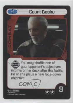 2007 Star Wars: Pocket Model Trading Card Game Count Dooku (Foil) #113 - Image 1