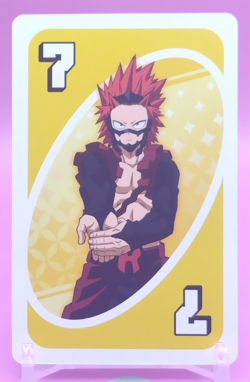 Eijiro Kirishima/ My Hero Academia Card Game UNO Japanese Toei Anime Rare YE a - Image 1