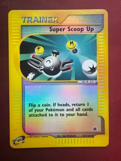 SUPER SCOOP UP 151/165 Expedition REVERSE HOLO RH E-Series Pokemon TCG card LP - Image 1
