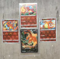 Pokemon S-Chinese 4Card Charizard V Sword&Shield cs5aC 132 SR Holo Card IN STOCK - Image 1
