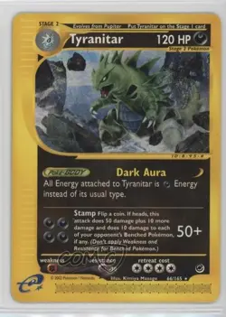 Tyranitar Pokemon e-Card Series Expedition #66 2002 - Image 1