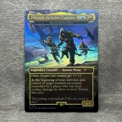 Edward, Jackdaw Captain Secret Lair SLD #1561 MTG Admiral Beckett Brass NM Foil - Image 1