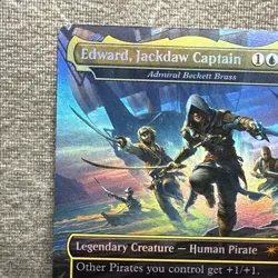 Edward, Jackdaw Captain Secret Lair SLD #1561 MTG Admiral Beckett Brass NM Foil - Image 2