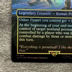 Edward, Jackdaw Captain Secret Lair SLD #1561 MTG Admiral Beckett Brass NM Foil - Image 4