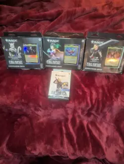 MTG Magic the Gathering Final Fantasy Commander Deck Lot. Factory Sealed. - Image 1