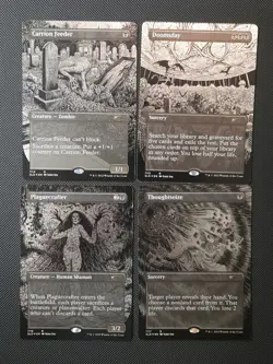 Special Guest: Junji Ito MTG Secret Lair Foil Etched Set Of 4 ENGLISH NM/SP - Image 1