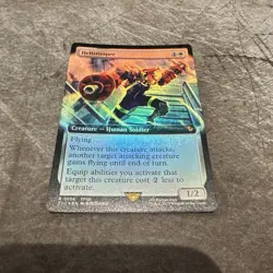 MTG Helitrooper (Extended Art Foil) Commander: Final Fantasy 106 FFVII FF7 NM - Image 1