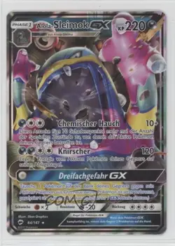 Alolan Muk GX German Pokemon Sun & Moon Burning Shadows #84 - Image 1