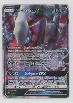 Darkrai GX German Pokemon Sun & Moon Burning Shadows #88 - Image 1