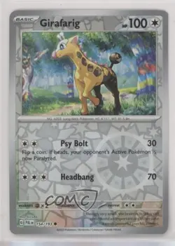 Girafarig Reverse Foil Pokemon SV02: Paldea Evolved #154 - Image 1