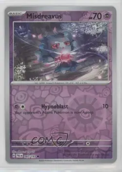 Misdreavus Reverse Foil Pokemon SV02: Paldea Evolved #087 - Image 1
