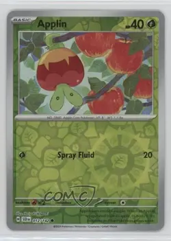 Applin Reverse Foil Pokemon SV07: Stellar Crown #012 - Image 1
