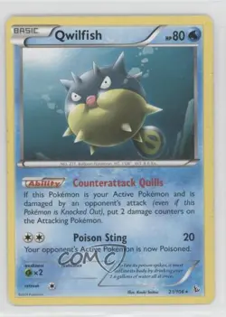 Qwilfish Pokemon XY Flashfire #21 - Image 1