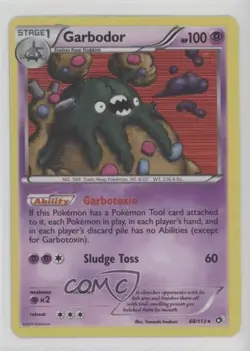 Garbodor Holo Pokemon Black & White Legendary Treasures #68 - Image 1