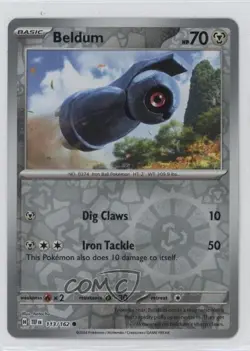 Beldum Reverse Foil Pokemon SV05: Temporal Forces #113 - Image 1