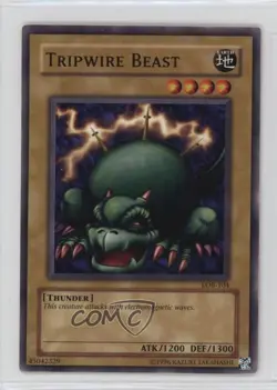 Tripwire Beast YuGiOh Legend of Blue Eyes White Dragon #LOB-104 2002 - Image 1