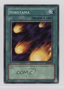 Hinotama YuGiOh Legend of Blue Eyes White Dragon #LOB-056 2002 - Image 1
