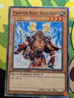 Phantom Beast Wild-Horn - SBCB-EN045 - Common - Yugioh - Image 1