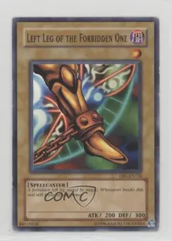 Left Leg of the Forbidden One YuGiOh Dark Beginning 1 #DB1-EN136 2004 - Image 1