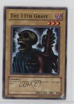 The 13th Grave YuGiOh Legend of Blue Eyes White Dragon #LOB-014 2002 - Image 1