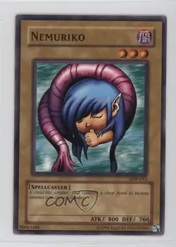 Nemuriko YuGiOh Legend of Blue Eyes White Dragon #LOB-013 2002 - Image 1