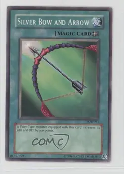 Silver Bow and Arrow YuGiOh Legend of Blue Eyes White Dragon #LOB-091 2002 - Image 1