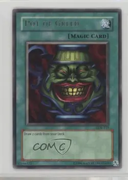 Pot of Greed YuGiOh Legend Blue Eyes White Dragon #LOB-119 2002 - Image 1