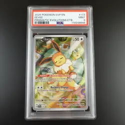 PSA 9 Eevee SVP 173 Pokemon Promo Prismatic Evolutions ETB Graded Card - Image 1