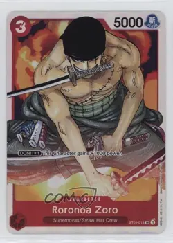 2022 One Piece Card Game: Straw Hat Crew ST01 Starter Deck SR Roronoa Zoro - Image 1