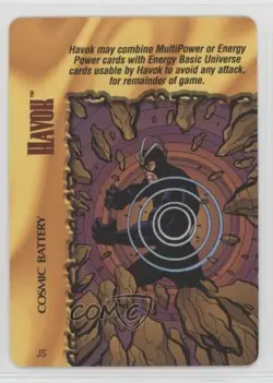 1997 Marvel Overpower Collectible Card Game - Classic Set Havok Cosmic Battery - Image 1
