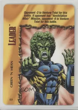 1997 Marvel Overpower Collectible Card Game - Classic Set Leader Green 'N Mean - Image 1