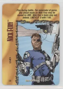 1997 Marvel Overpower Collectible Card Game - Classic Set Nick Fury LMD #EB - Image 1