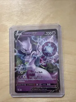 Pokemon Go Mewtwo v Holo Ultra Rare Card 030/078 Near Mint Condition - Image 1