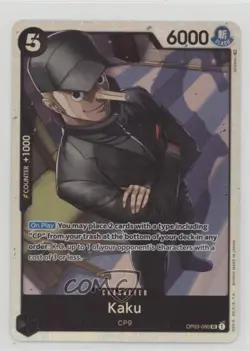 2023 One Piece Card Game: Pillars of Strength OP03 SR Kaku #OP03-080 - Image 1