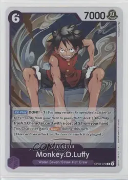2023 One Piece Card Game: Pillars of Strength OP03 Monkey D Luffy R DLuffy - Image 1
