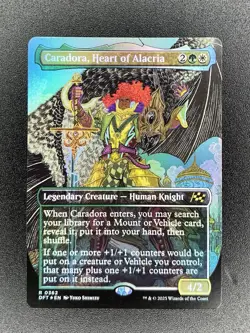 Caradora, Heart of Alacria 0362 Borderless Foil Aetherdrift MTG NM - Image 1