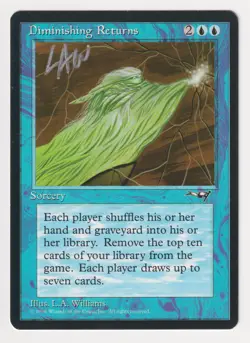 Signed Diminishing Returns Proof MP Alliances Artist Lawrence Allen Williams MTG - Image 1