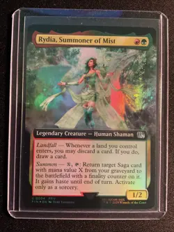 MTG Final Fantasy -Rydia, Summoner of Mist - #504 Foil ( Extended Art) Near Mint - Image 1