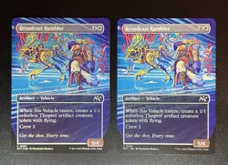 x2 Broadcast Rambler (Borderless) - 0293 - Aetherdrift MTG - (1 Foil 1 Regular) - Image 1