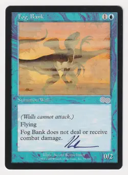 Signed Fog Bank Proof LP Urza's Saga Artist Scott Kirschner 1998 MTG Magic AP! - Image 1