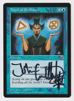 Signed Touch of Brilliance Proof LP Portal Artist John Coulthart MTG Magic AP! - Image 1